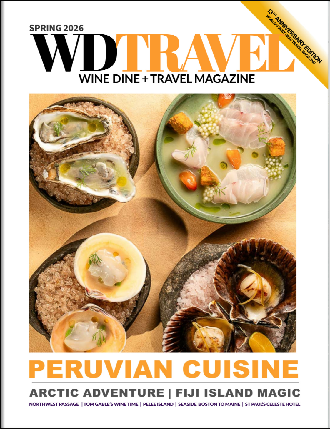 WINE DINE AND TRAVEL SPRING 2025 GRAND VOYAGE COVER